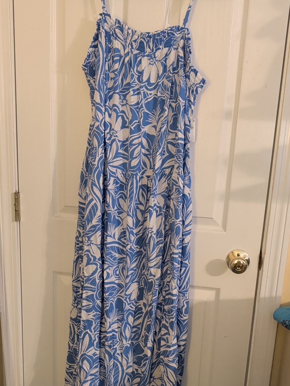 Old Navy Blue and White Floral Maxi Dress - Women's Summer Sundress